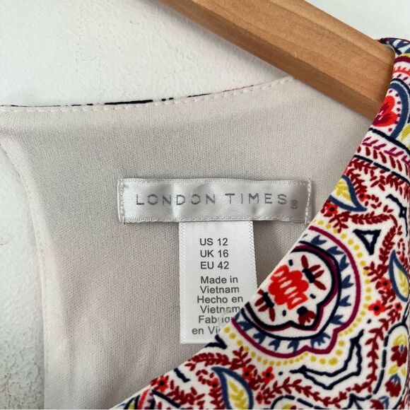 London Times Multicoloured Medallion Pattern Sleeveless Maxi Dress - Picture 8 of 13